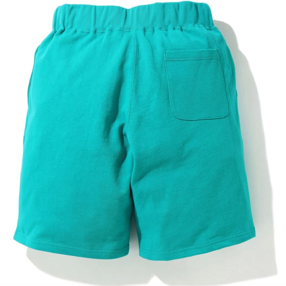 Authentic Bape Solid Shark Beach/Sweat Shorts Blue - image 3